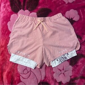Invicta Kuru Light Pink and White Anime Shorts (Nezuko)